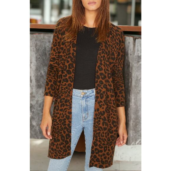 NWT - Sanctuary Lenox Leopard Print Cardigan Size: M - Picture 3 of 3